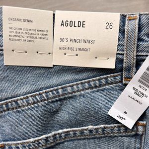 NWT - Agolde 90's Pinch Waist High Rise Straight (26)